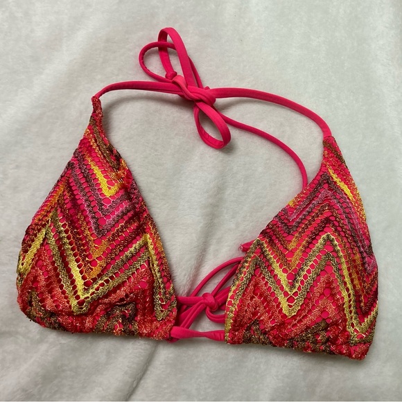 Becca by Rebecca Virtue crochet detail string bikini - Picture 1 of 5